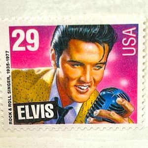 Elvis collectors stamp-unused in original folder